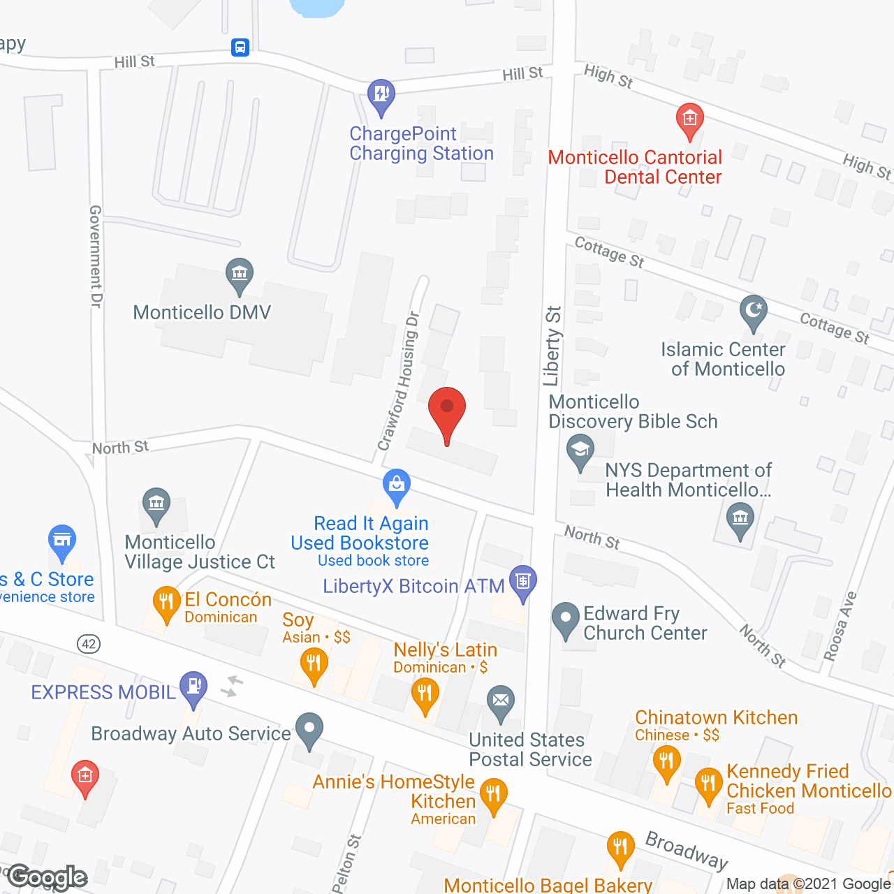 John Crawford Senior Housing in google map