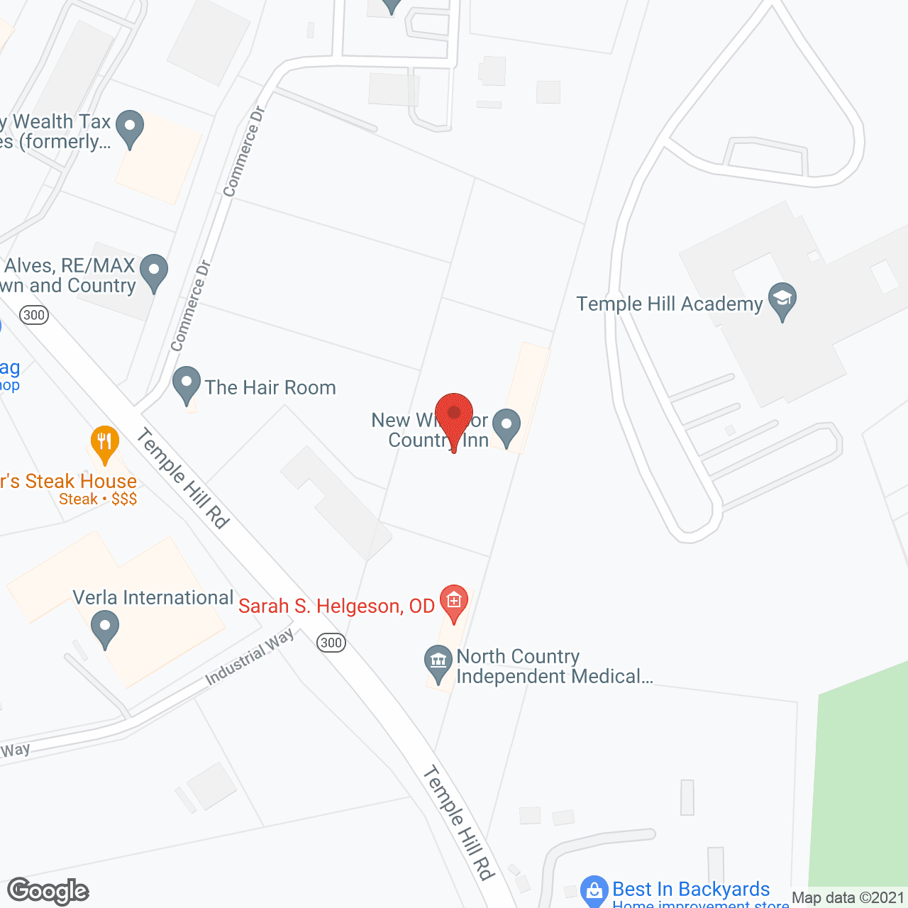 New Windsor Country Inn in google map