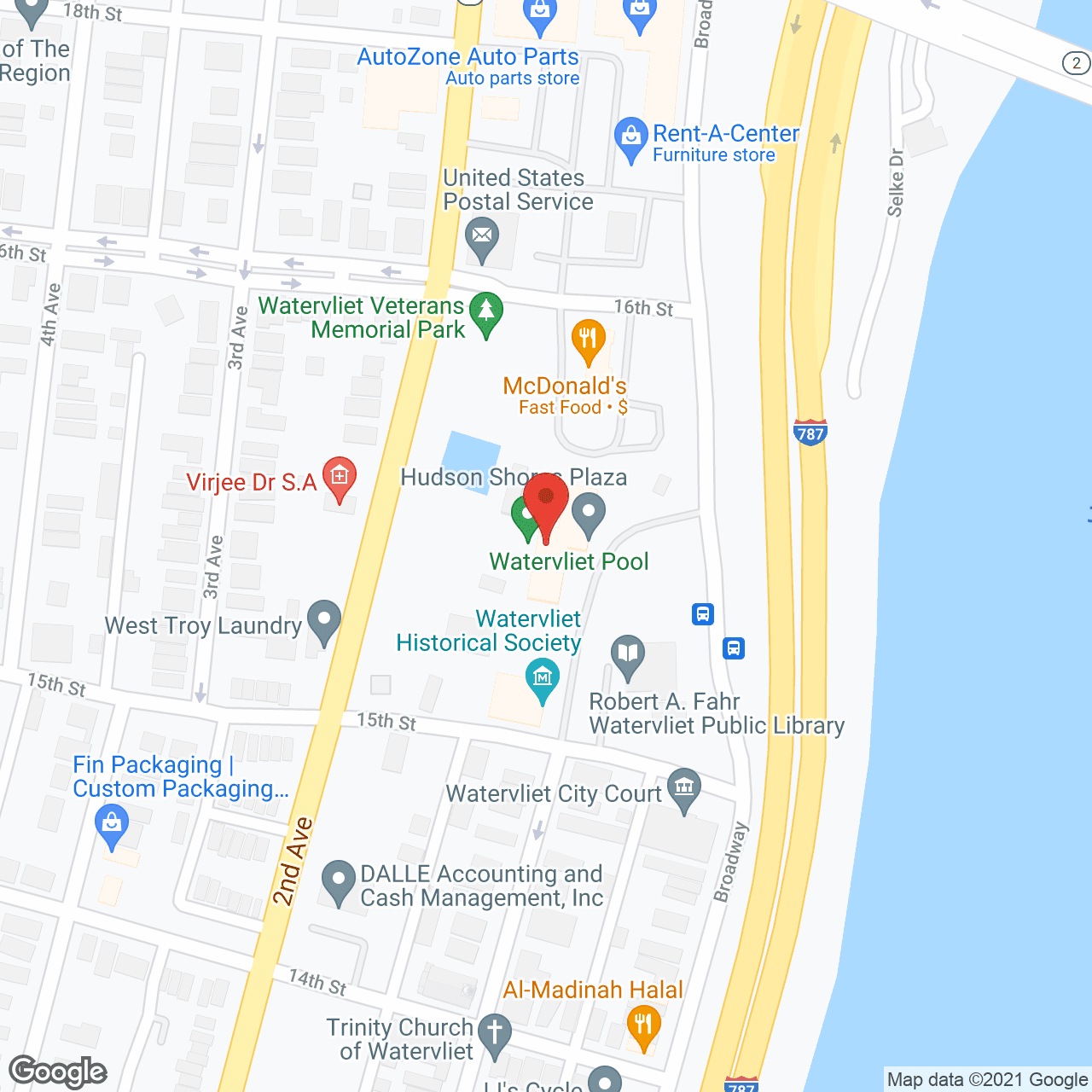 Hudson Shores Plaza in google map