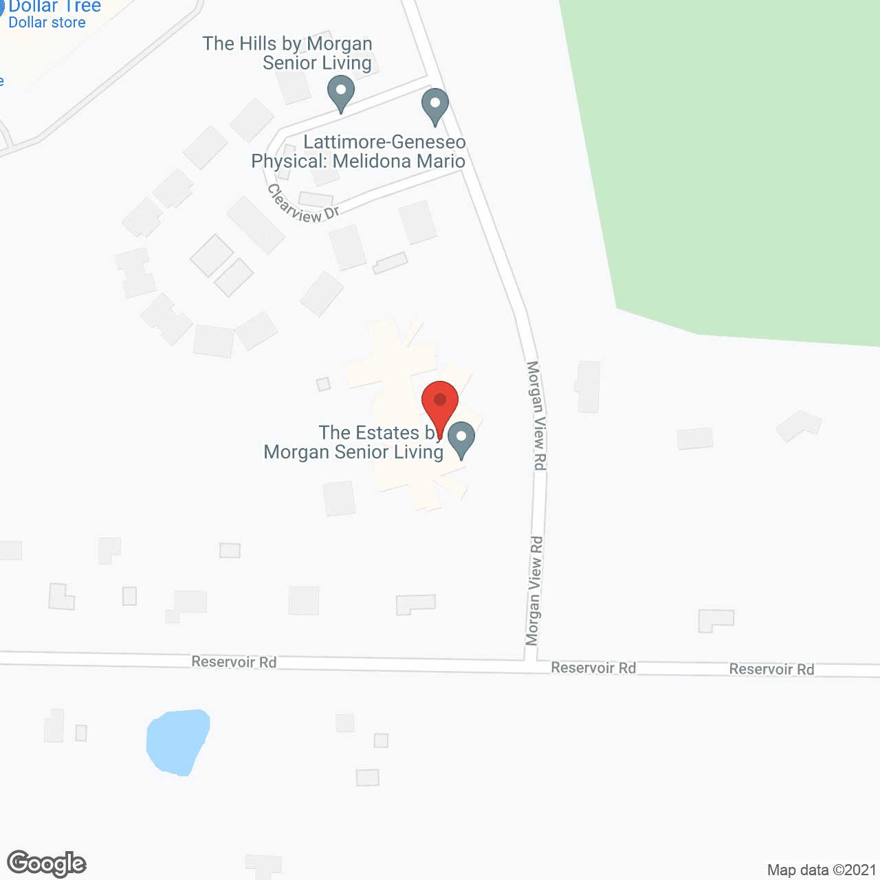 Morgan Estates Assisted Living in google map