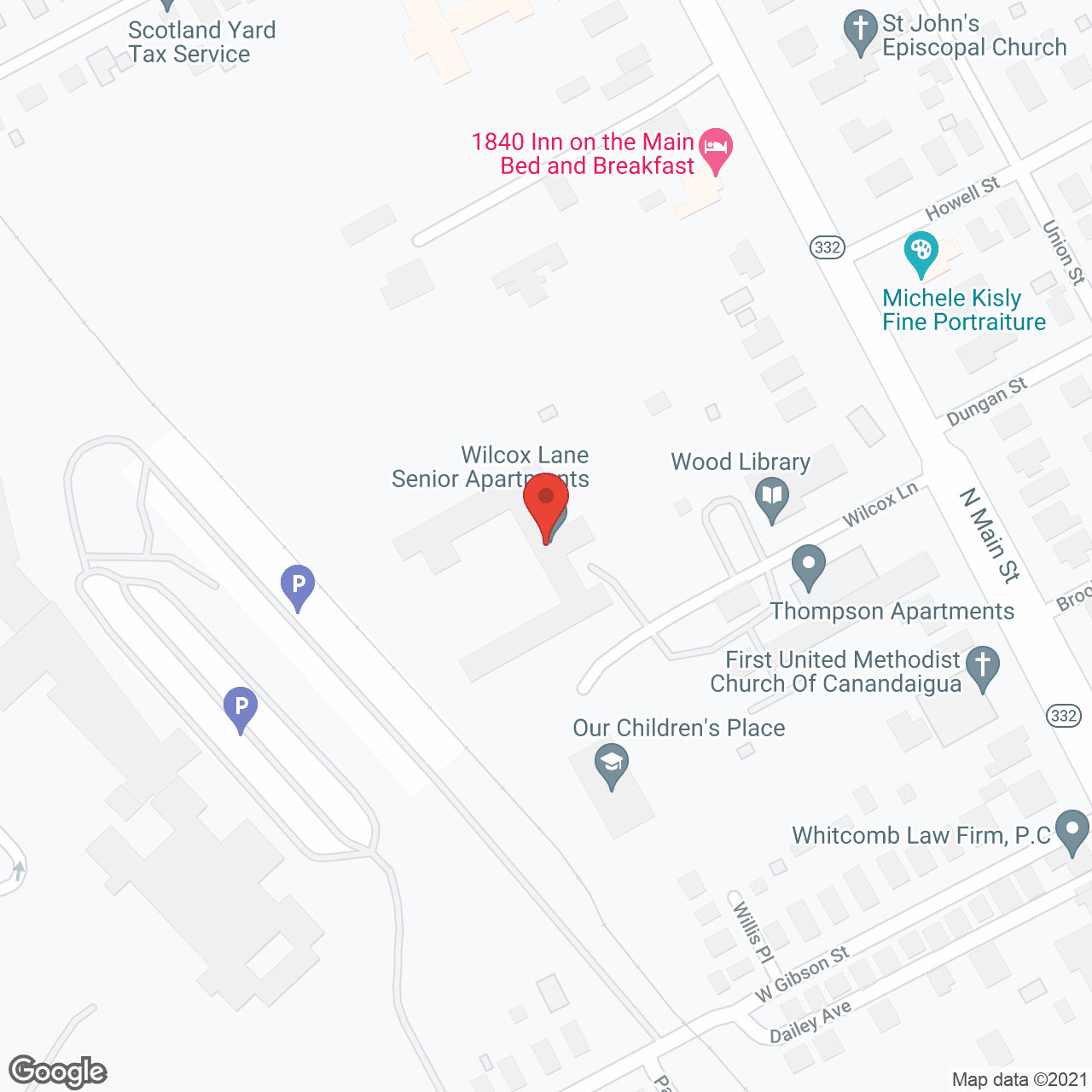Wilcox Lane Apartments in google map