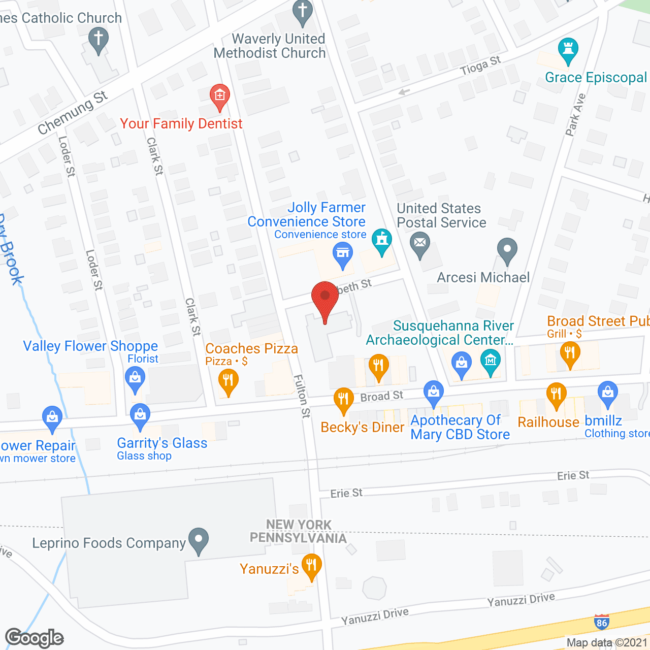 Elizabeth Square Apartments in google map