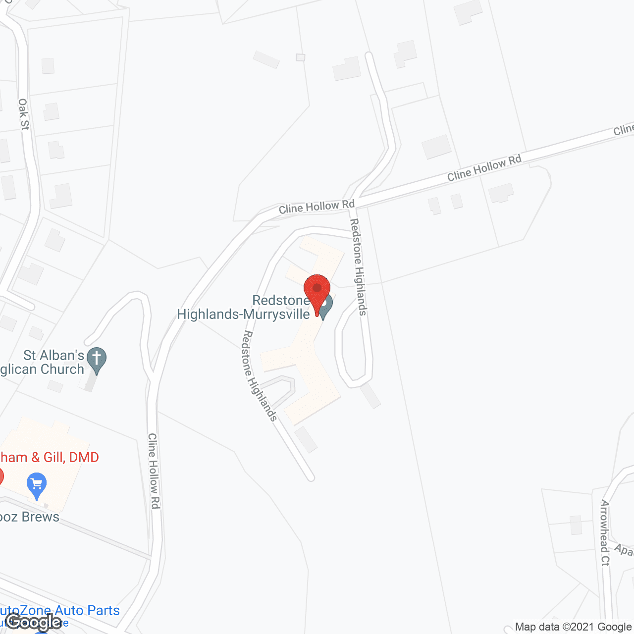 Redstone Highlands-Murrysville in google map