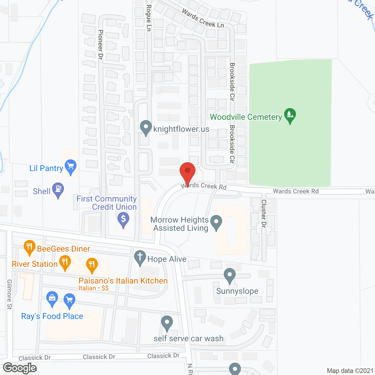 Morrow Heights Assisted Living in google map