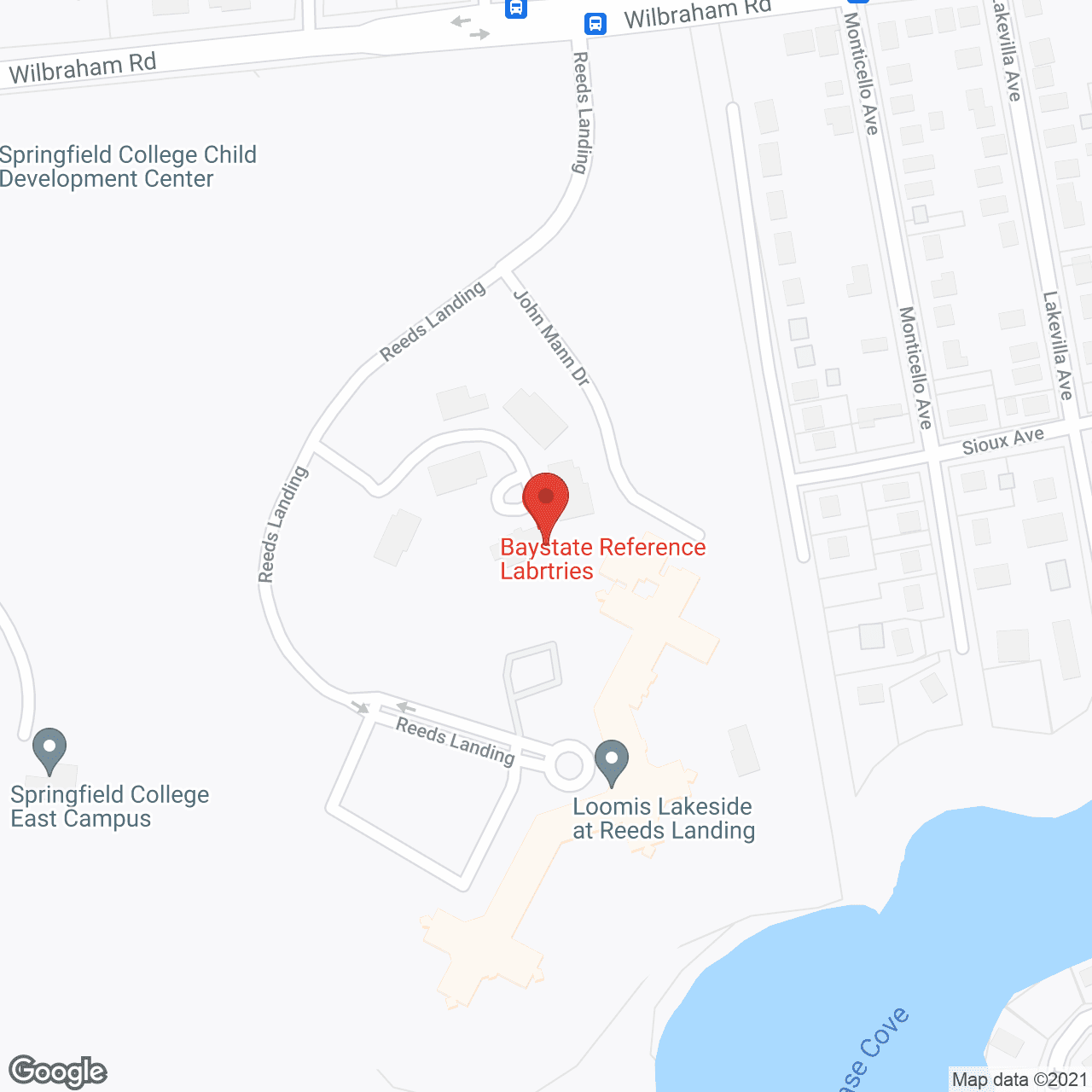 Reeds Landing in google map