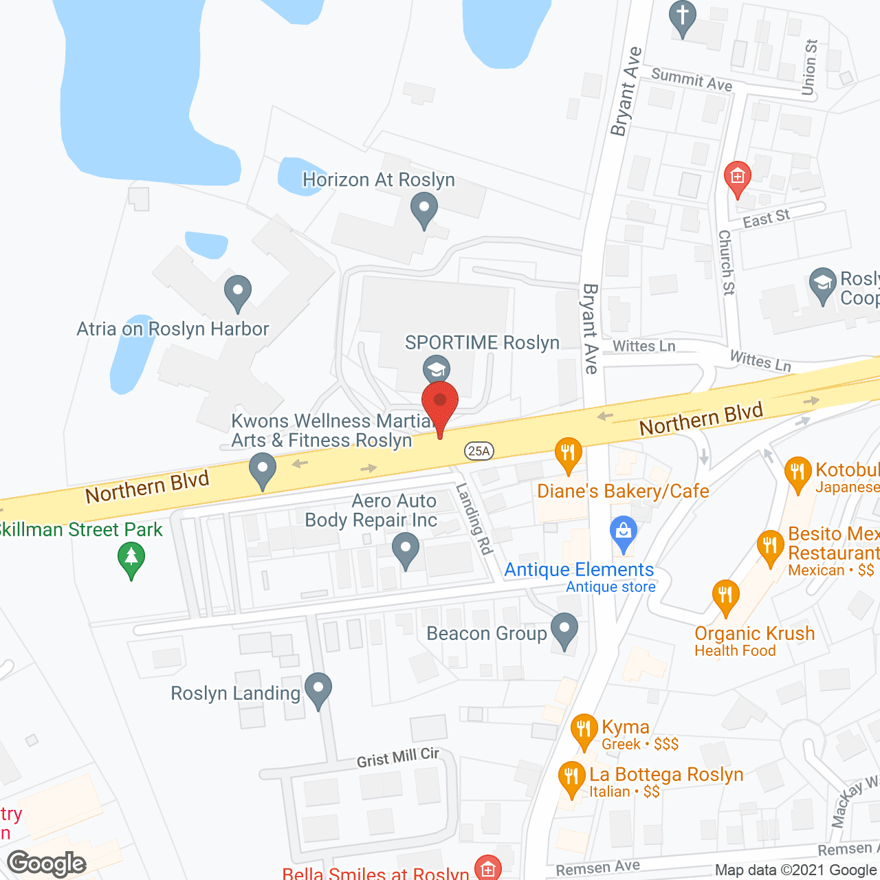 Atria on Roslyn Harbor in google map