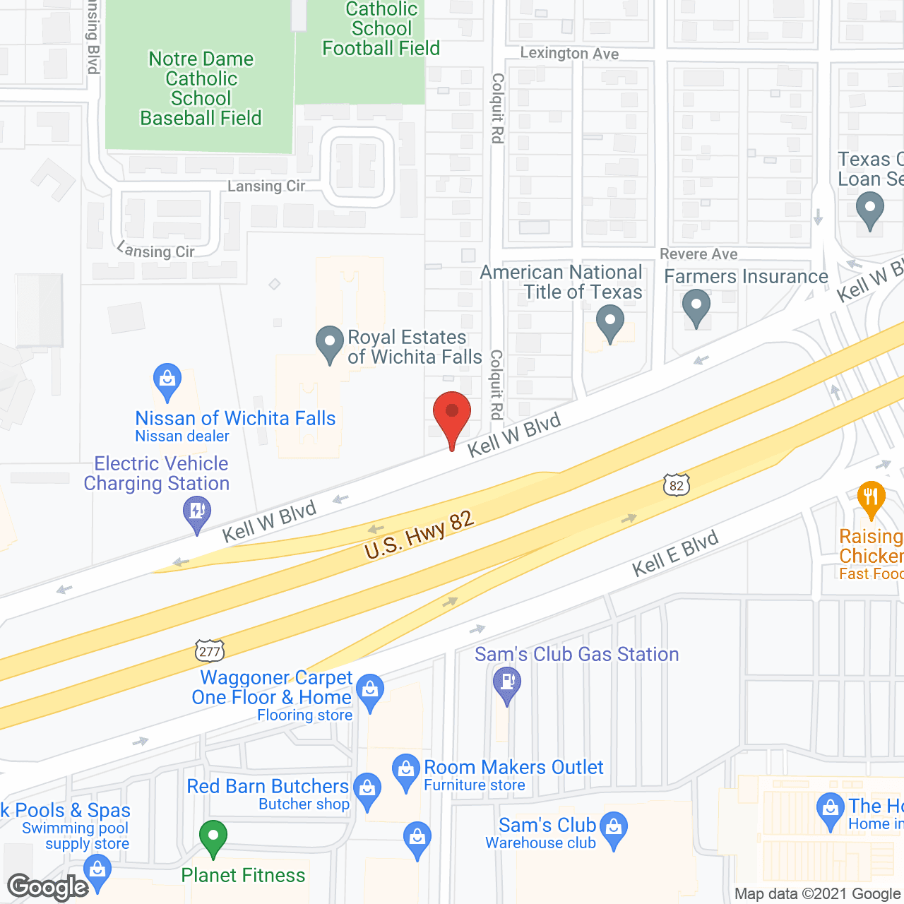 Royal Estates of Wichita Falls in google map