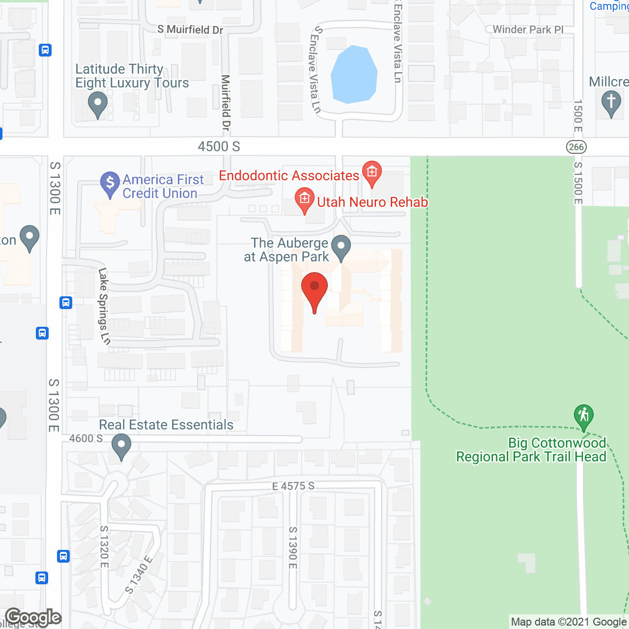 The Auberge at Aspen Park in google map