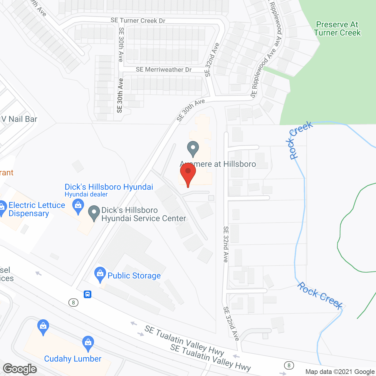 Avamere at Hillsboro in google map