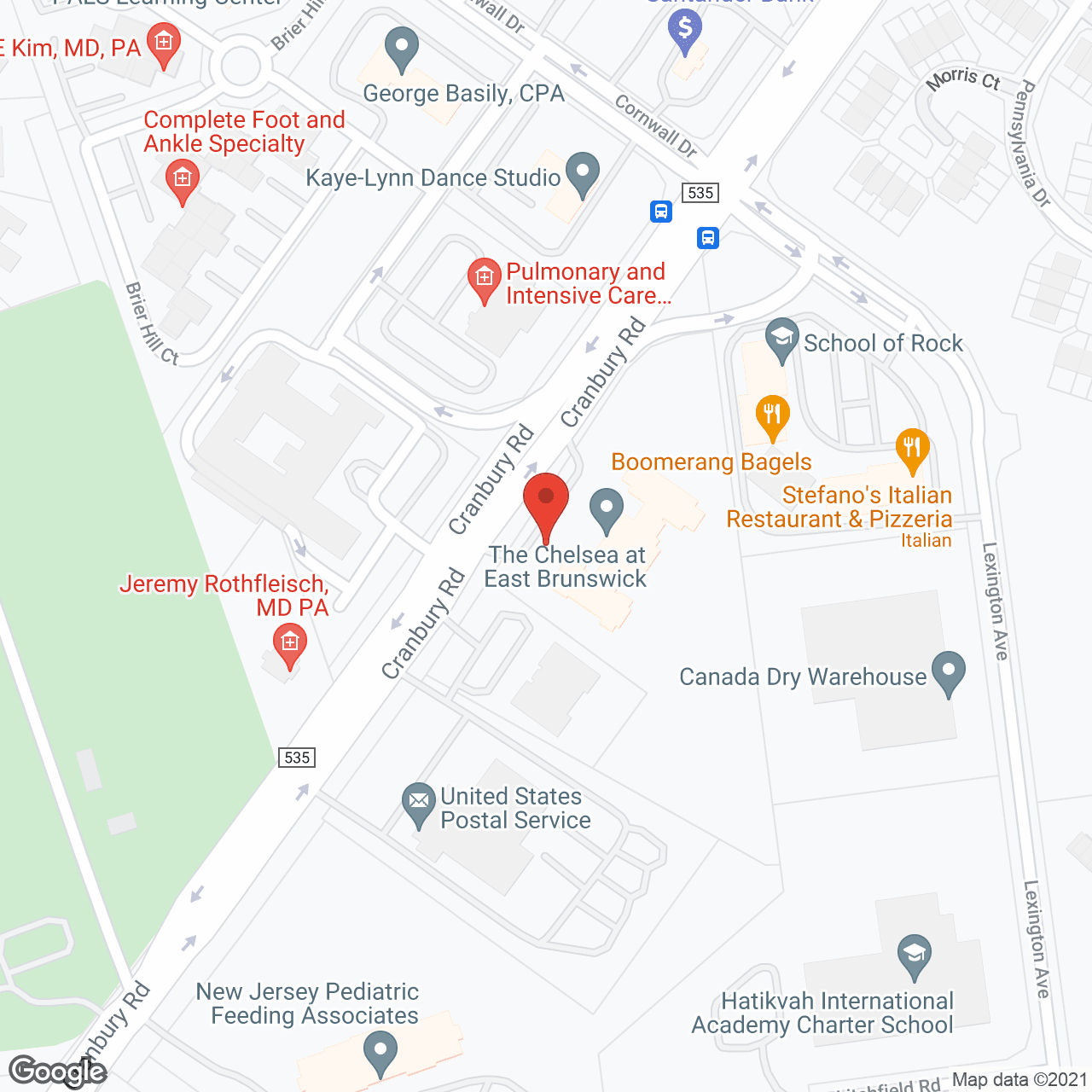 Mira Vie East Brunswick in google map