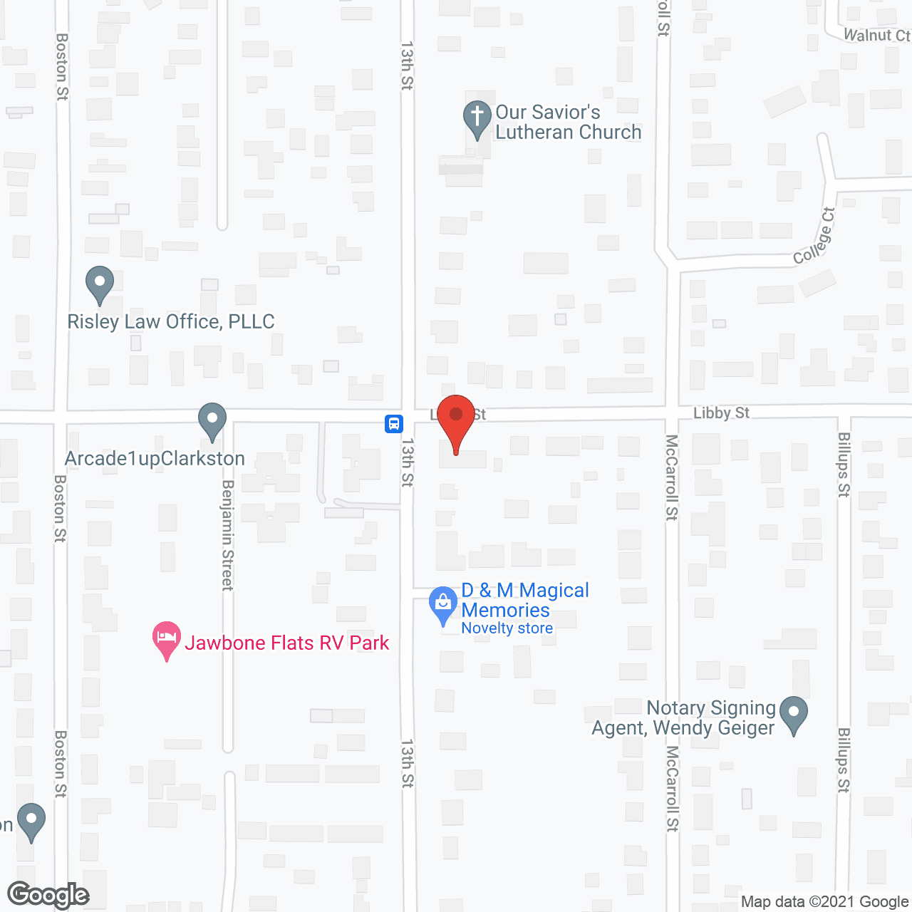 Tender Care Homes in google map