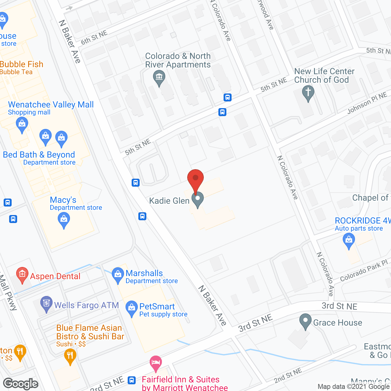 Kadie Glen Assisted Living in google map