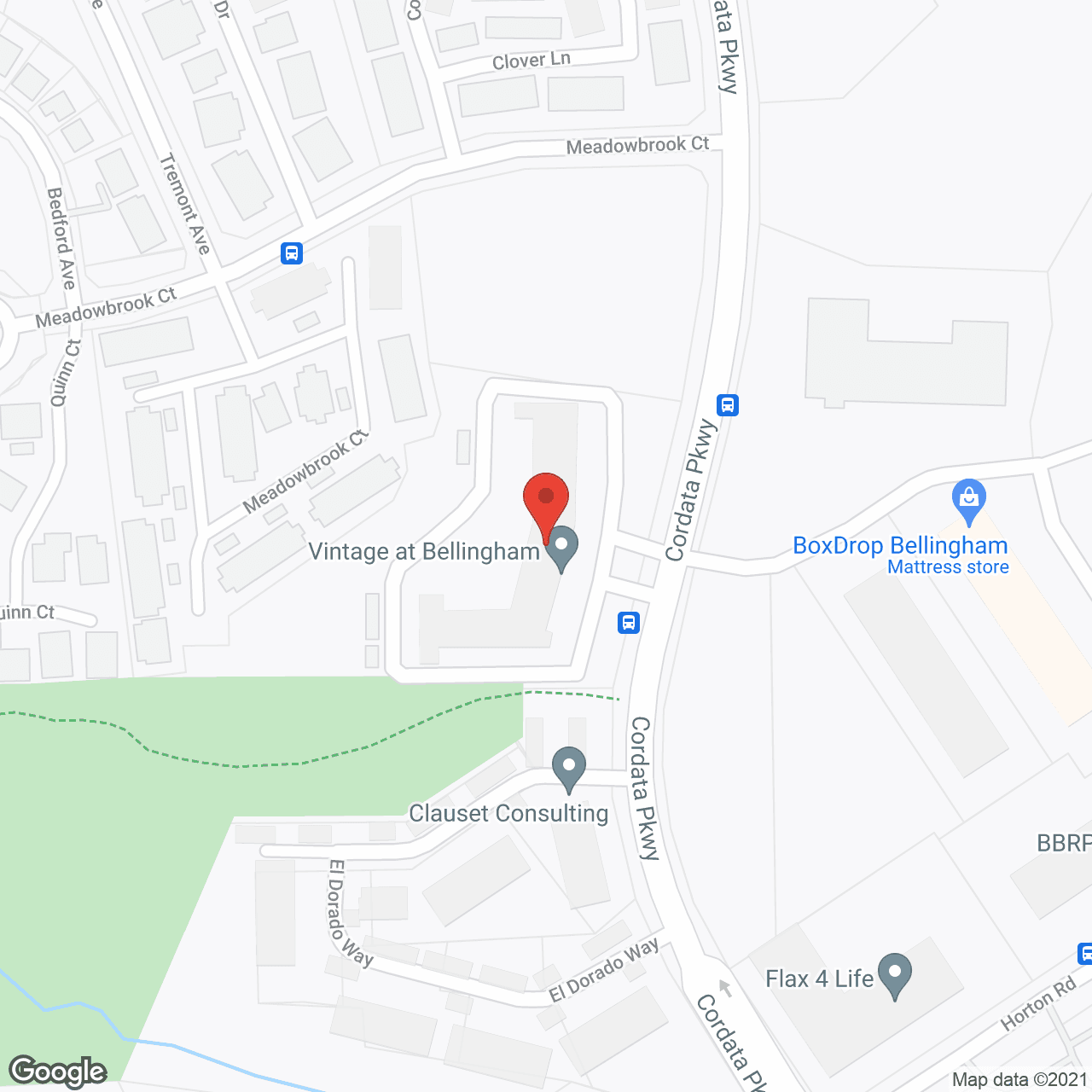Hamilton Place in google map