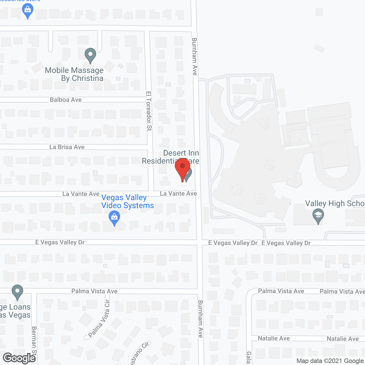 Desert Inn Residential Care in google map