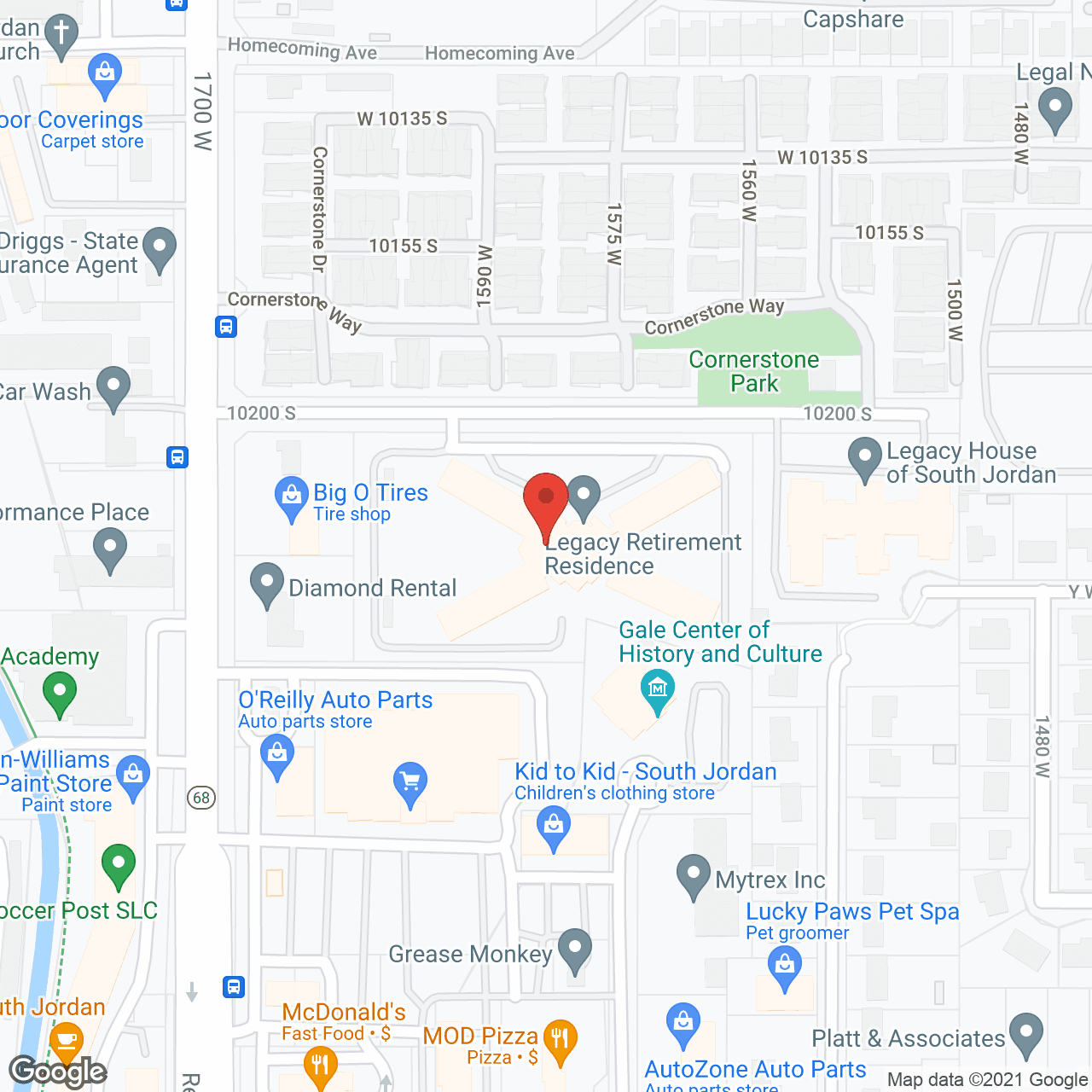Legacy Retirement Residence in google map
