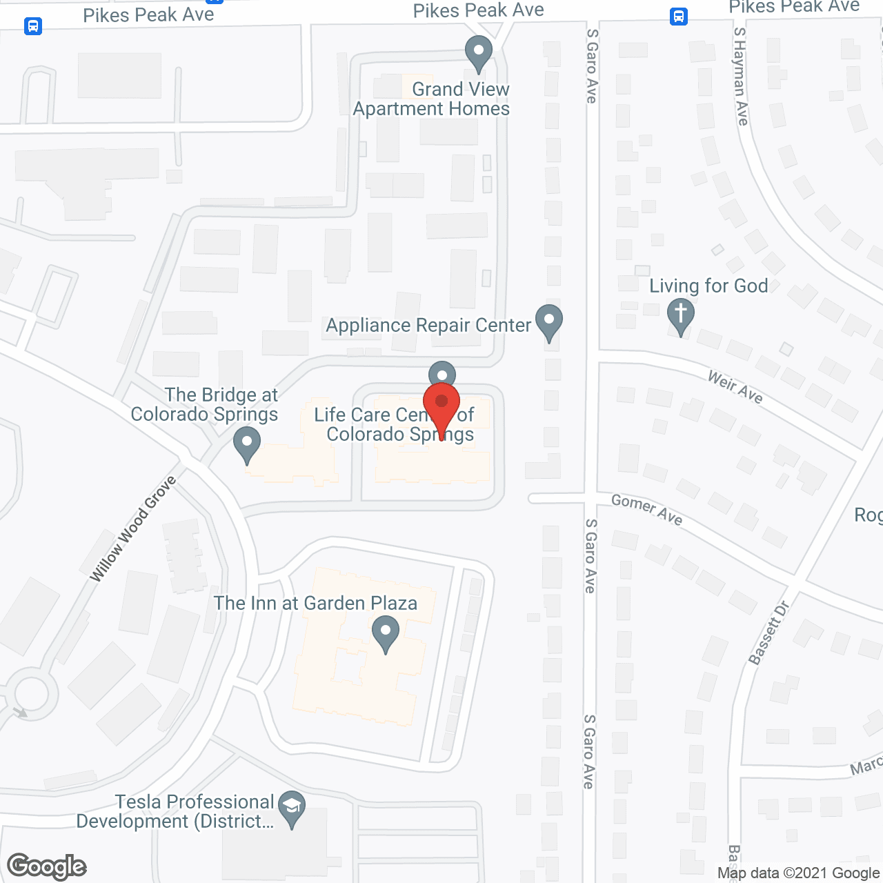 Life Care Center of Colorado Springs in google map