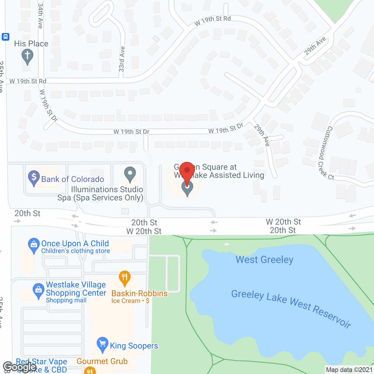 Garden Square at Westlake Assisted Living in google map