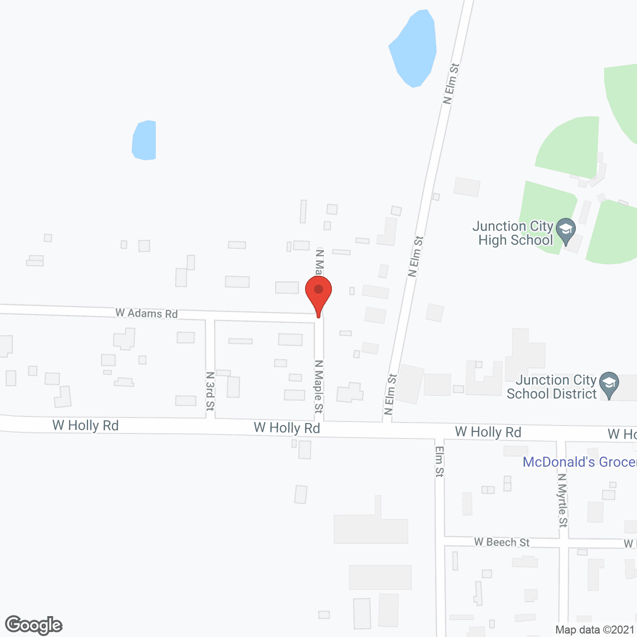 Junction City Nursing Home in google map
