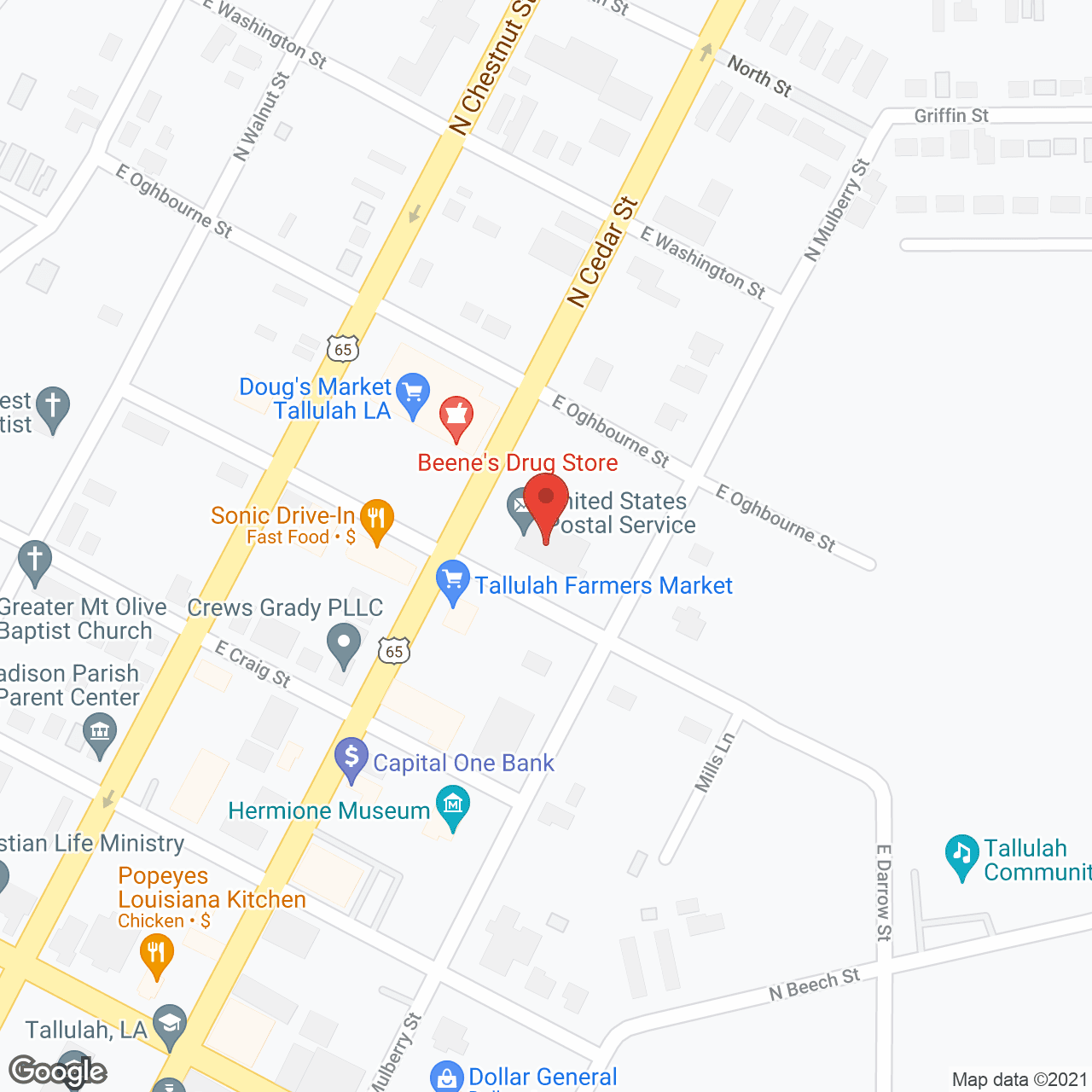 Madison Parish Nursing Home in google map