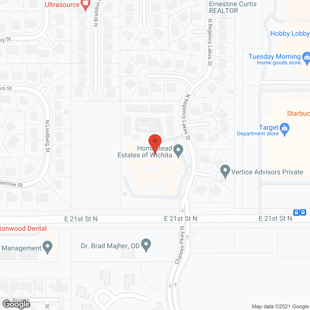 Homestead Estates of Wichita in google map