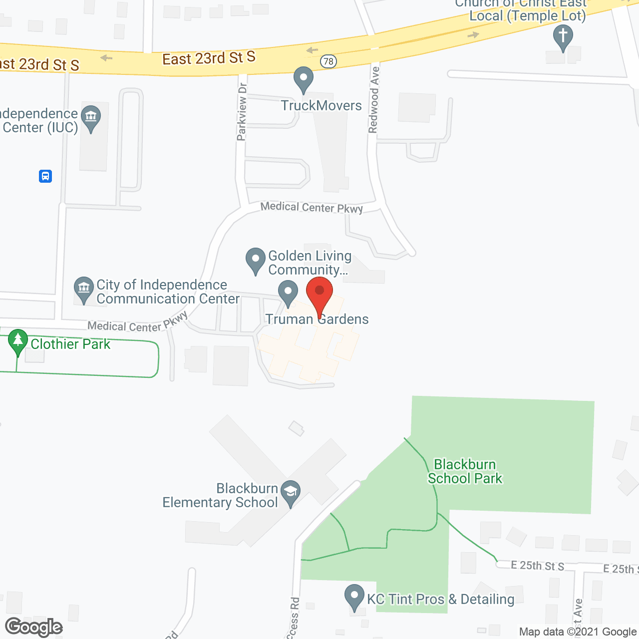 Truman Gardens in google map