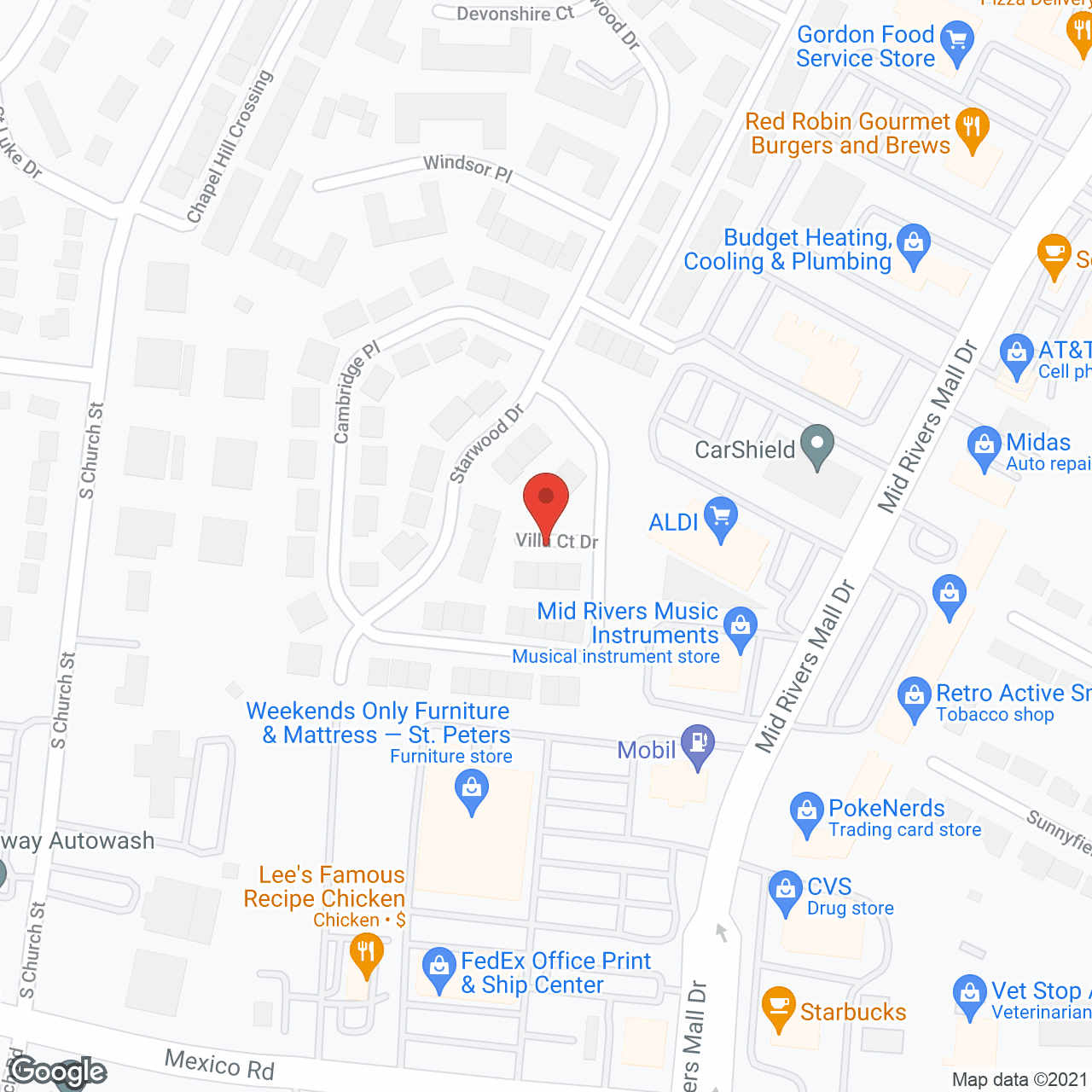 St Peters Villa in google map