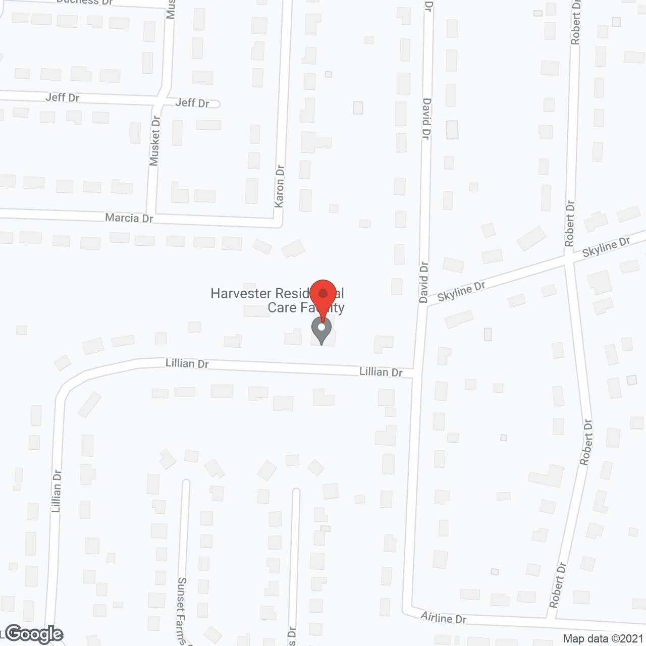 Harvester Residential Care in google map