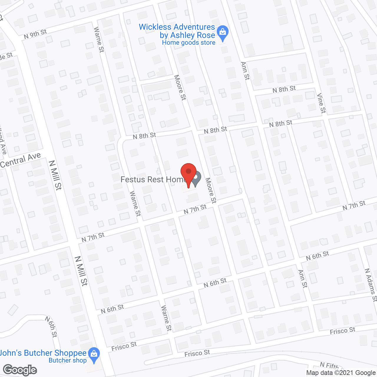 Festus Rest Home in google map