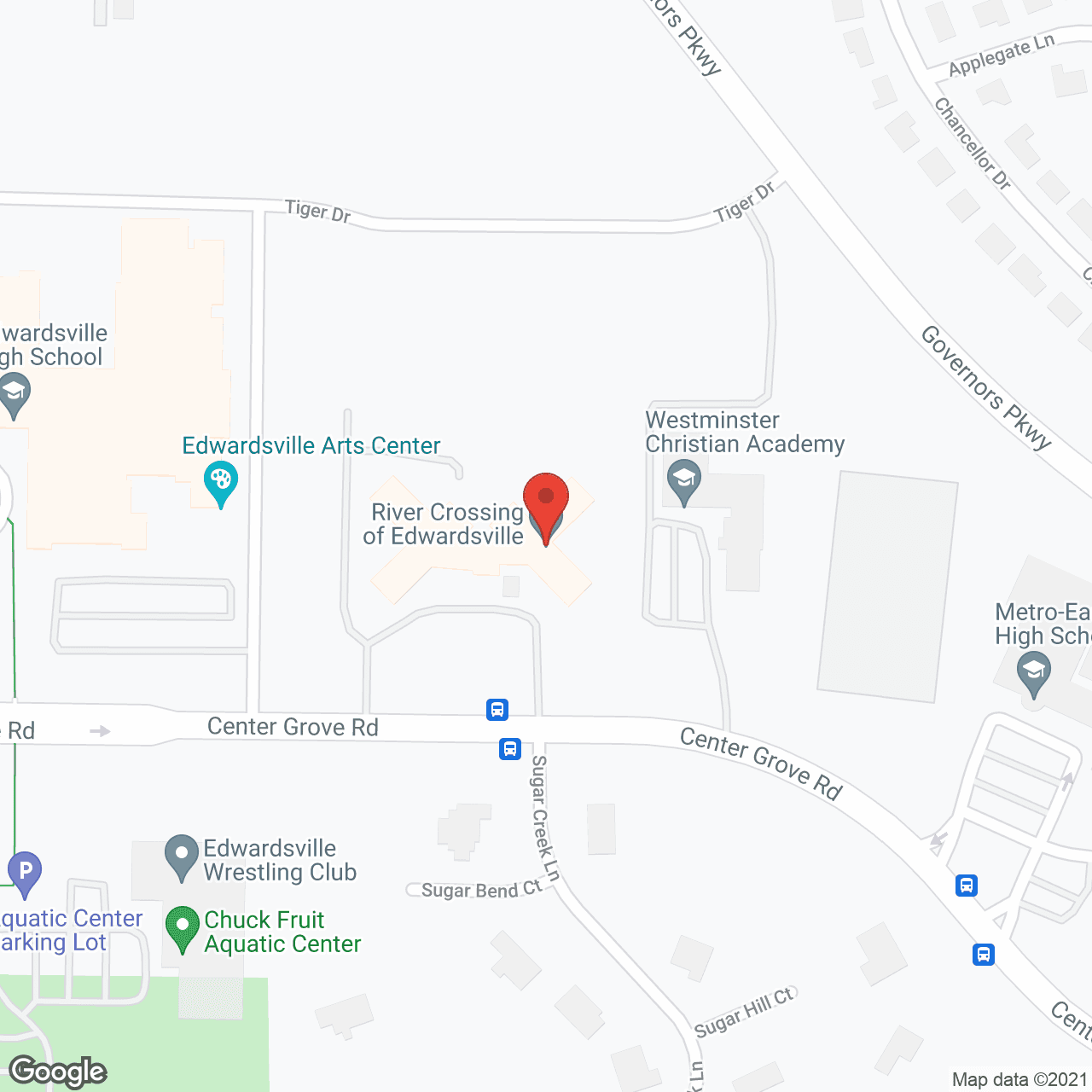 Rosewood Care Center of Edwardsville in google map