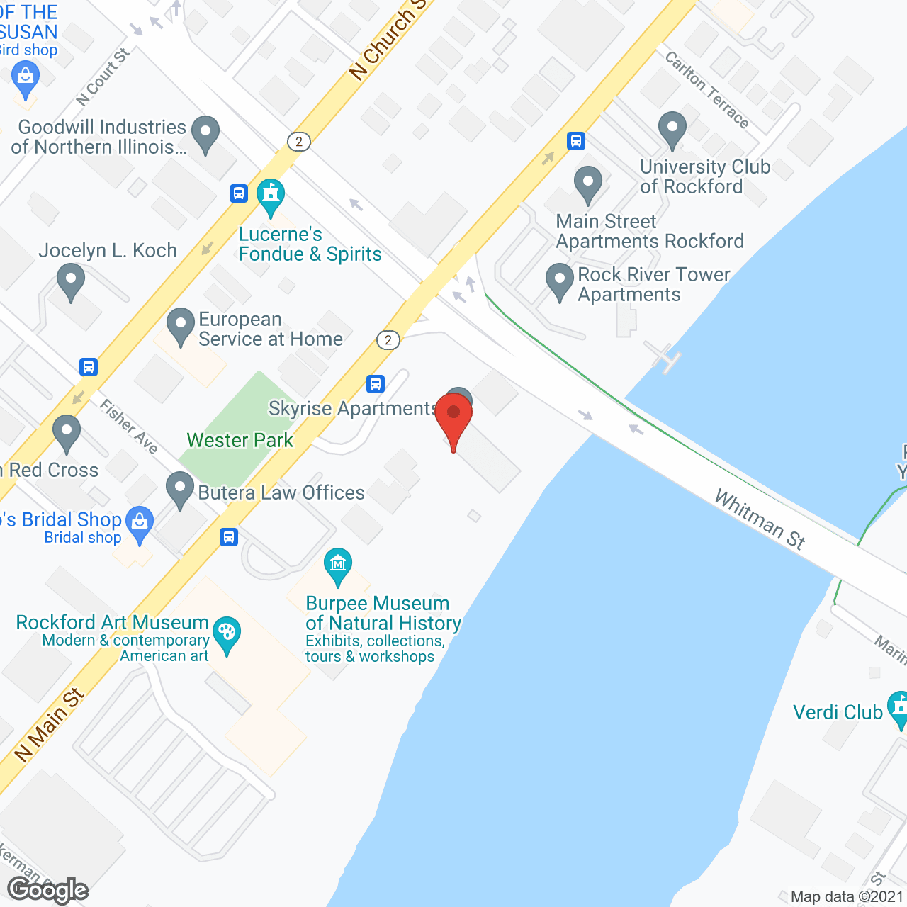 Skyrise Apartments in google map