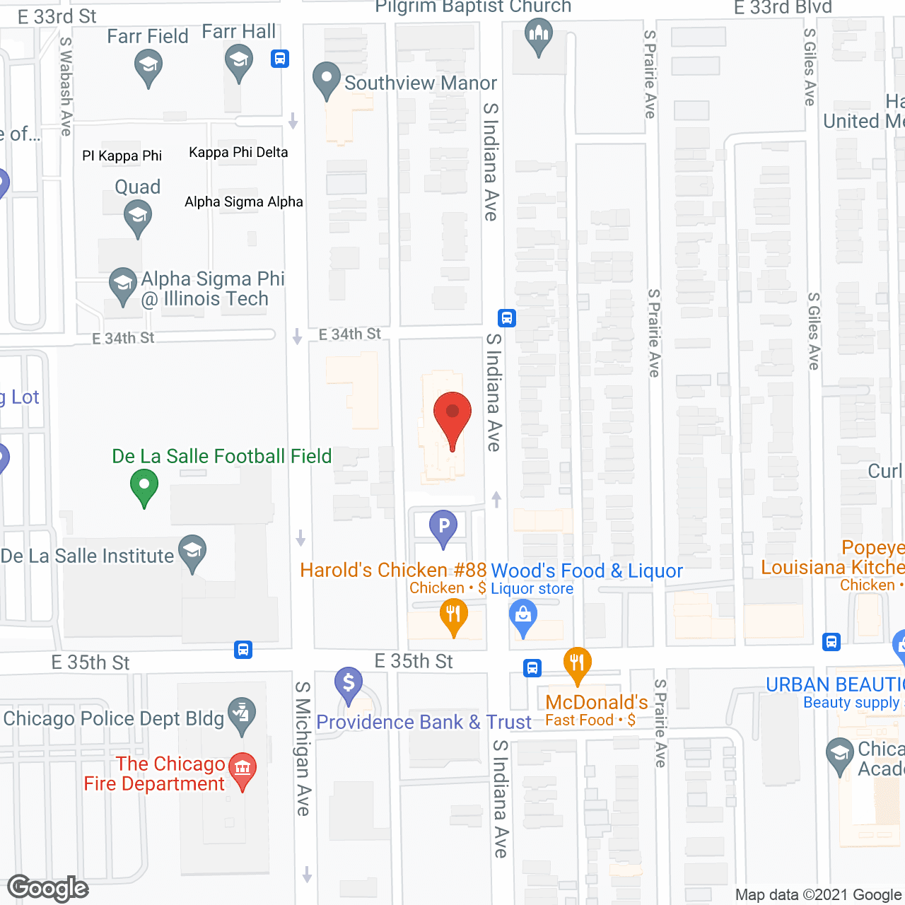 Symphony of Bronzeville (formerly Bronzeville Nursing and Rehab) in google map