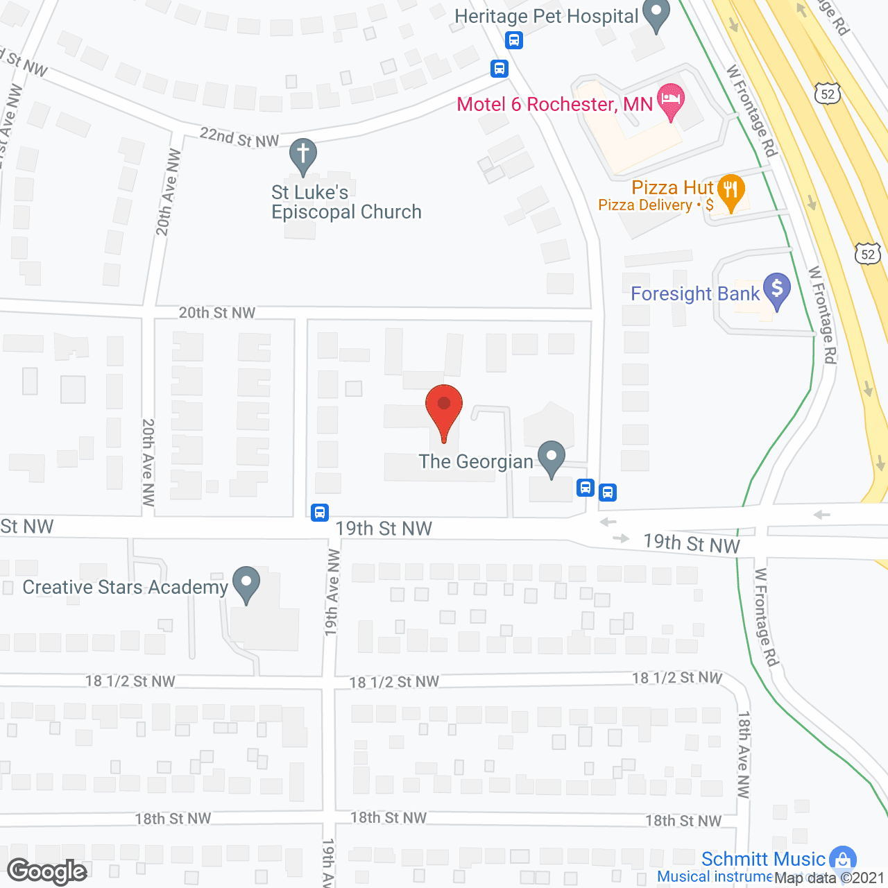 Edenbrook Rochester in google map