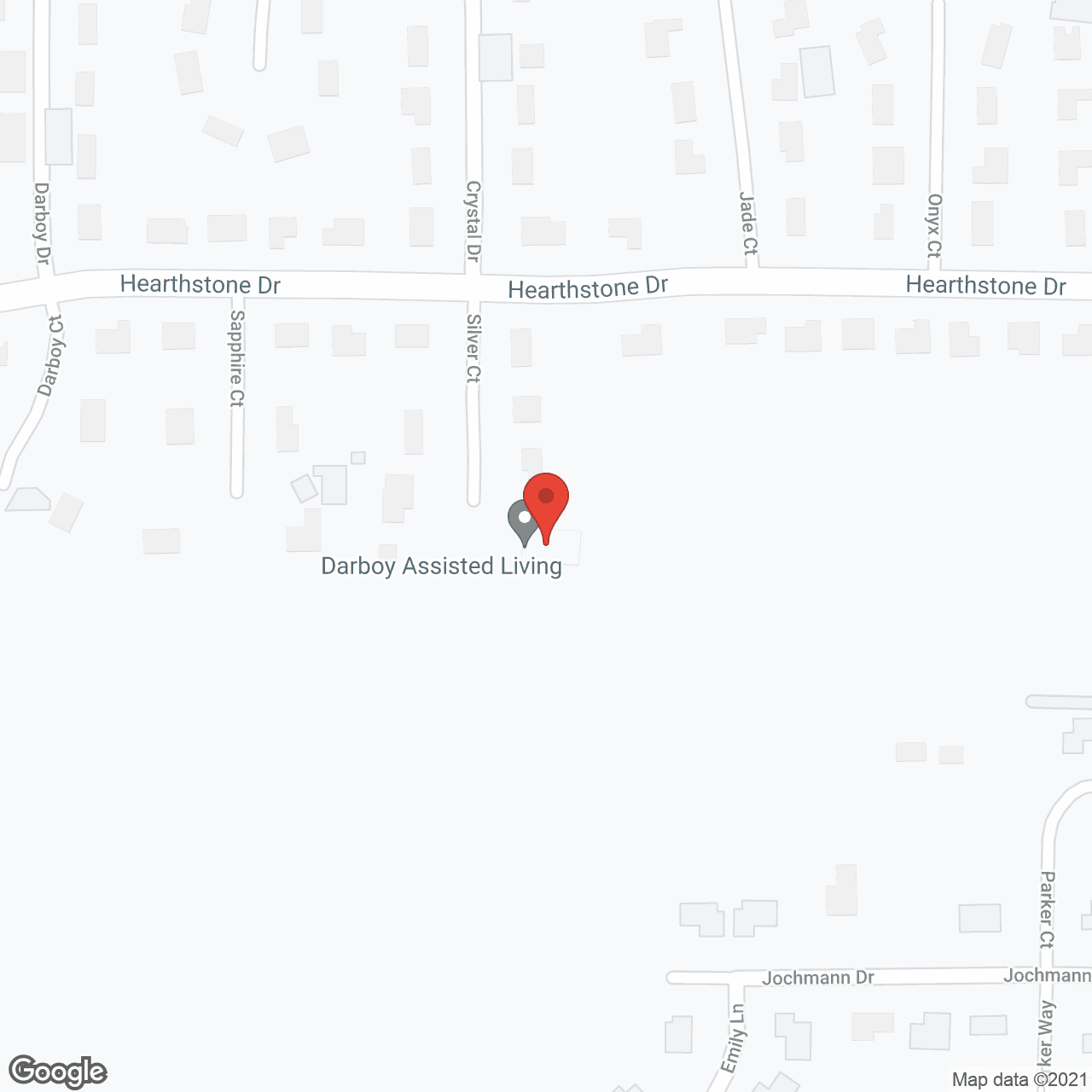 Darboy Assisted Living in google map