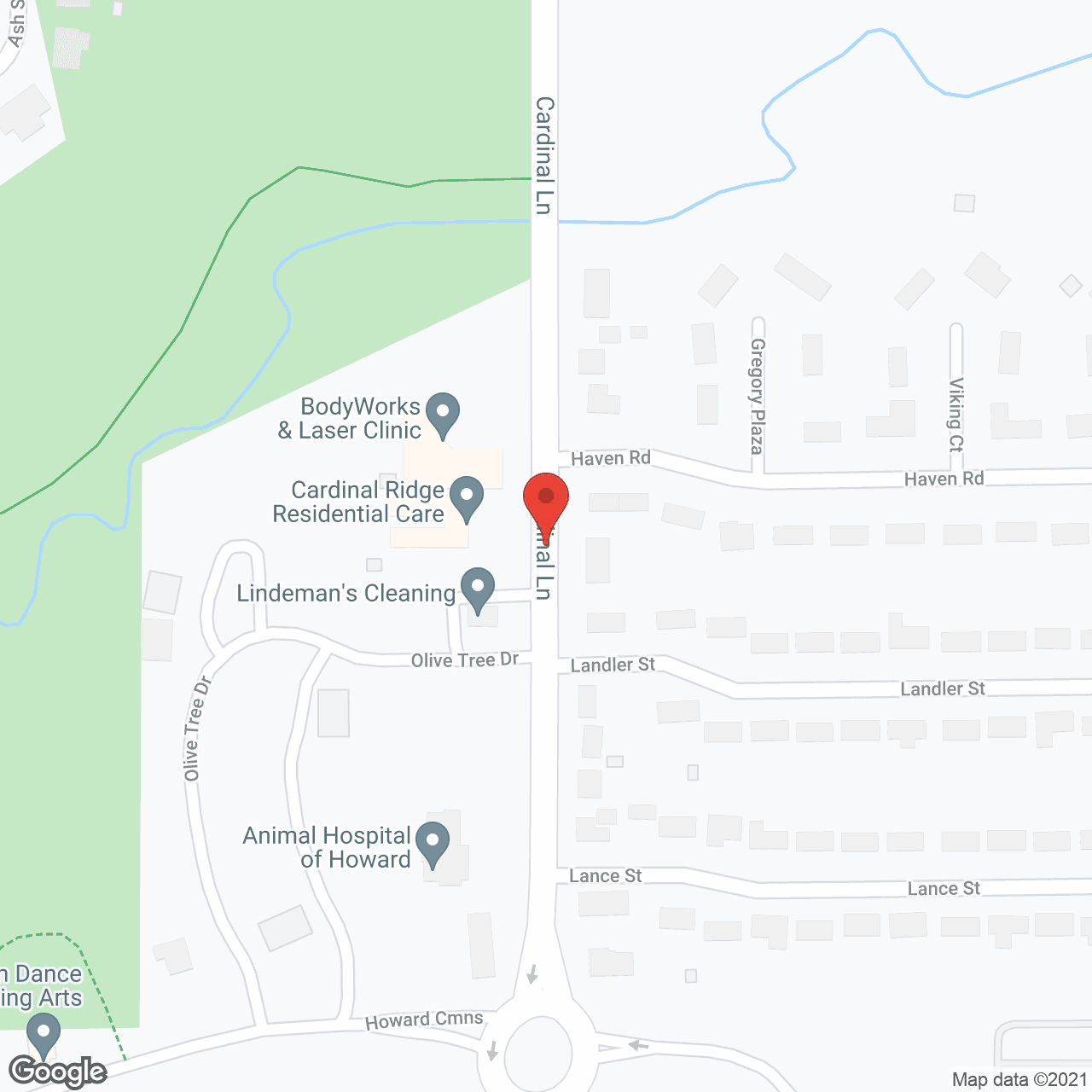 Cardinal Ridge Residential Care in google map