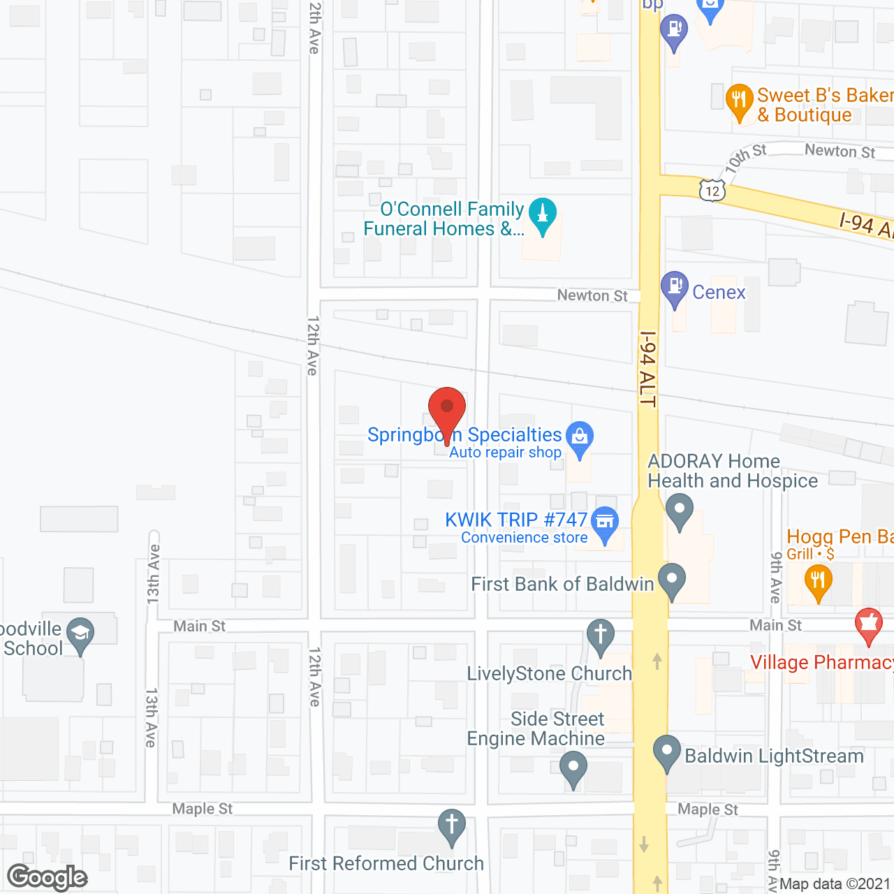 Aurora Residential Alternative in google map