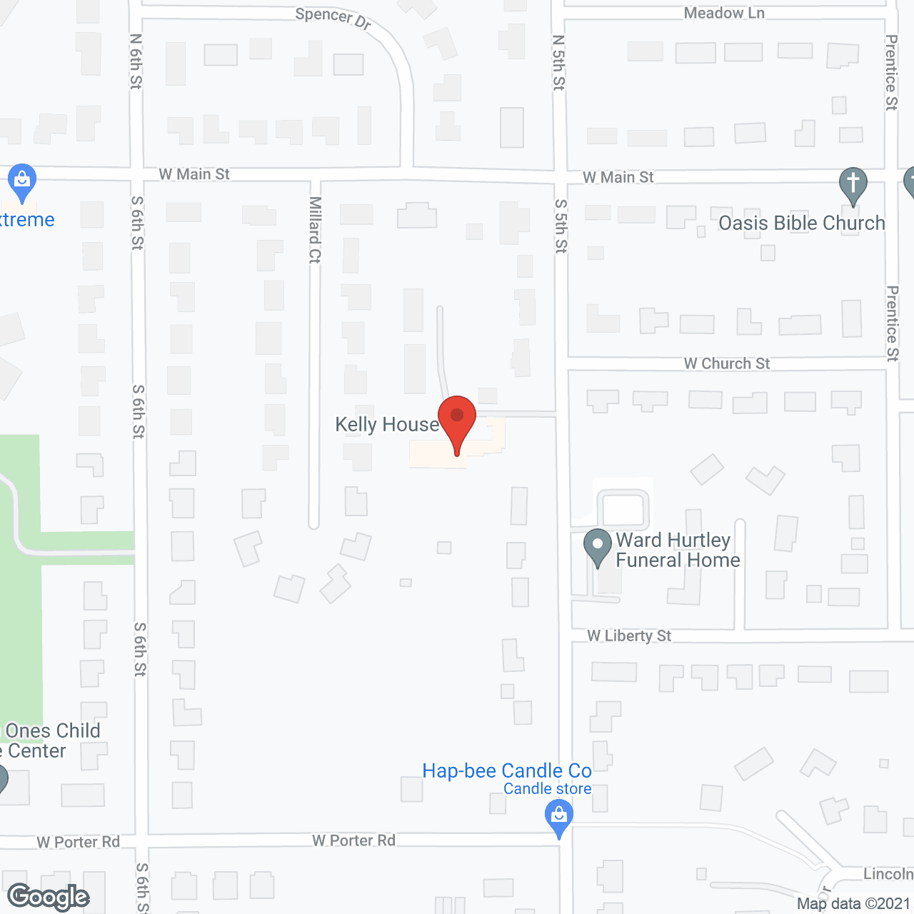Kelly House in google map