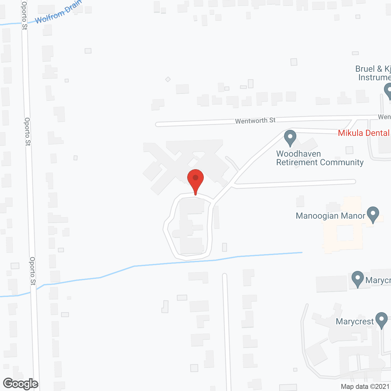 The Woodhaven Retirement Community in google map