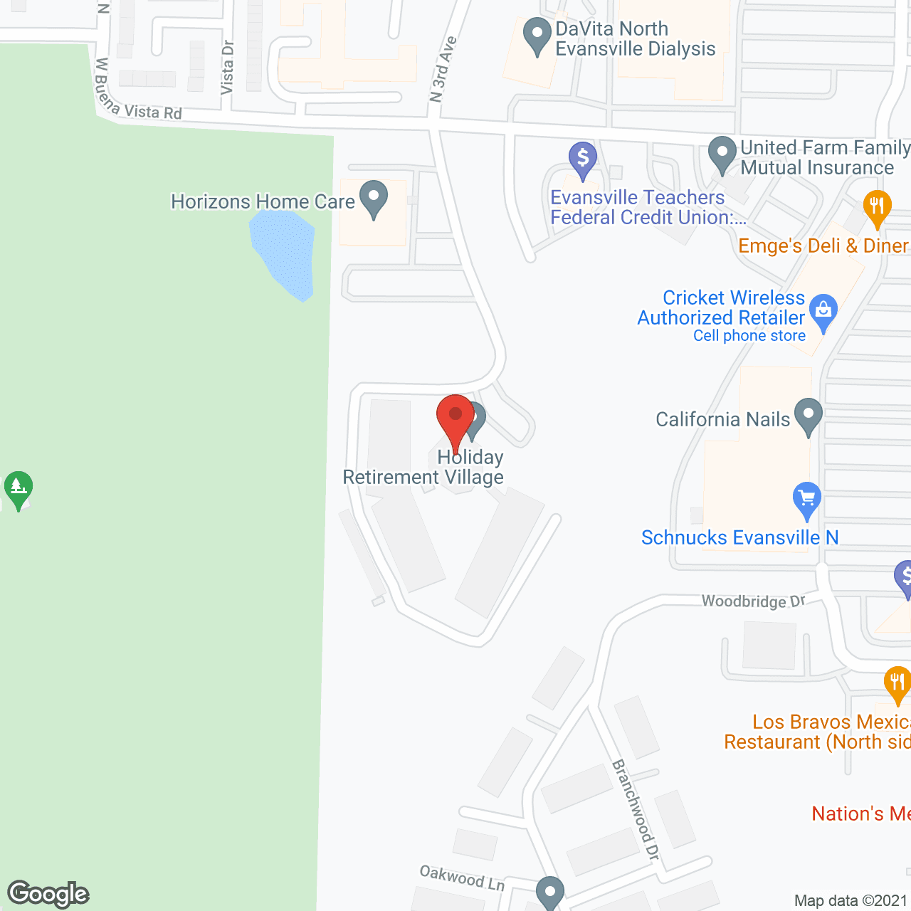 Holiday Retirement Village in google map