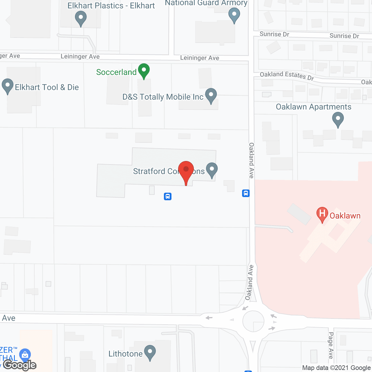 Stratford Commons in google map