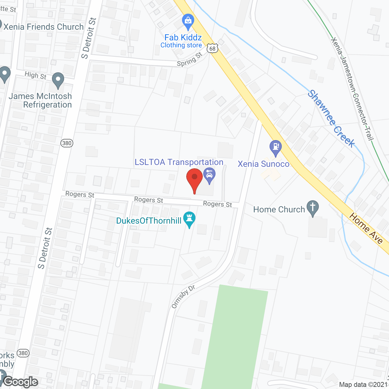Hillside Care Center in google map