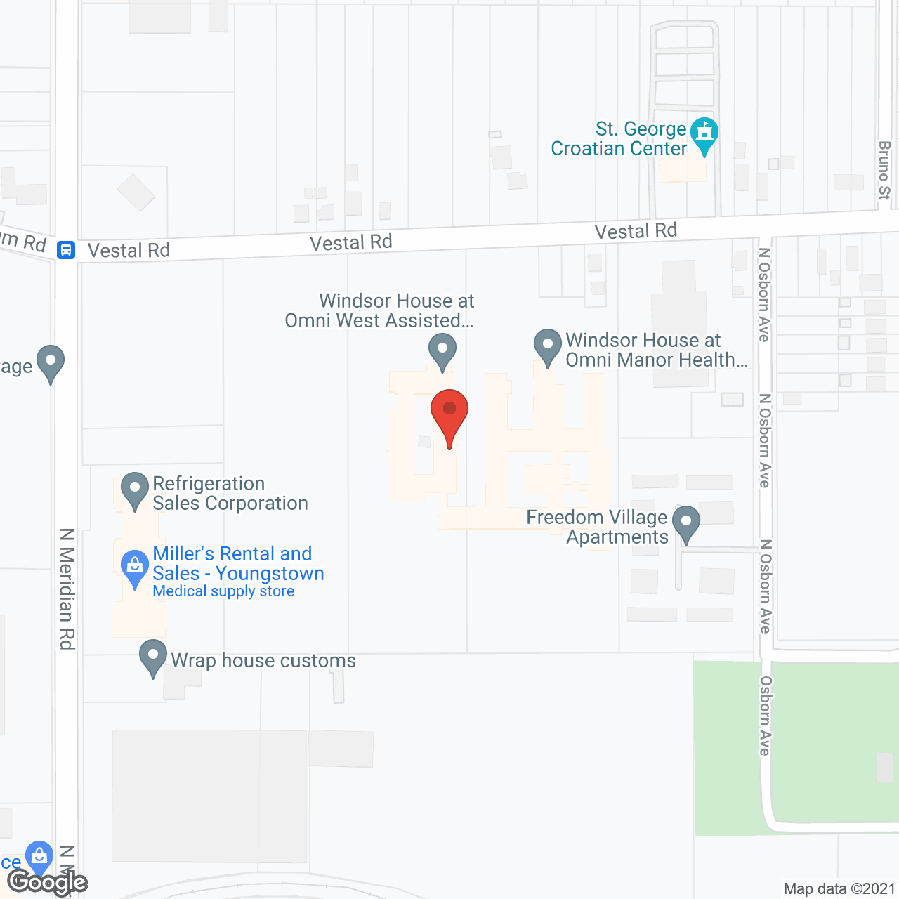 Omni West Adult Living Comm in google map