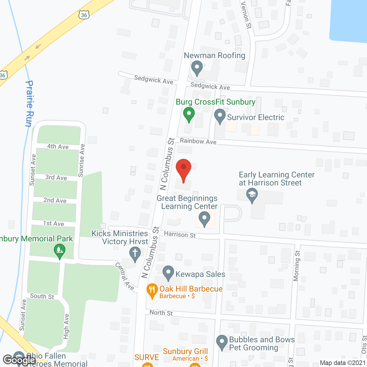Sunbury Nursing Home in google map