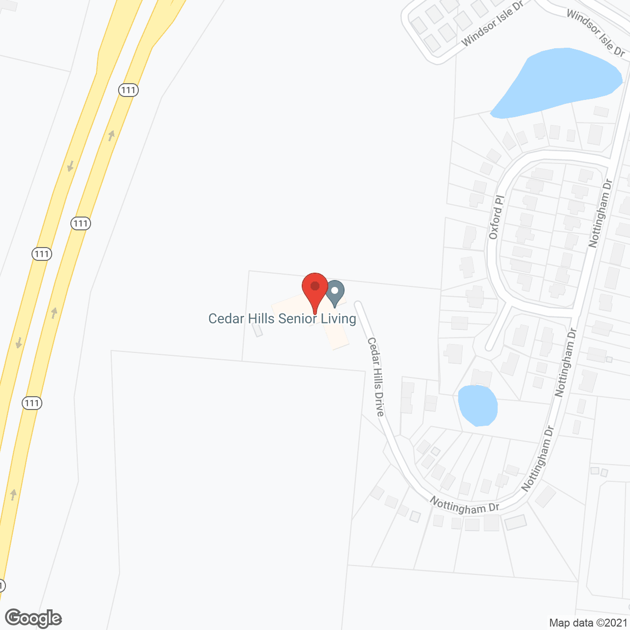 Cedar Hills Senior Living in google map