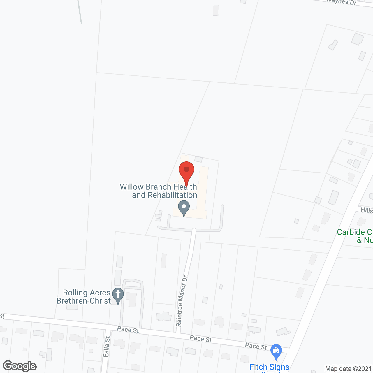 Raintree Manor in google map