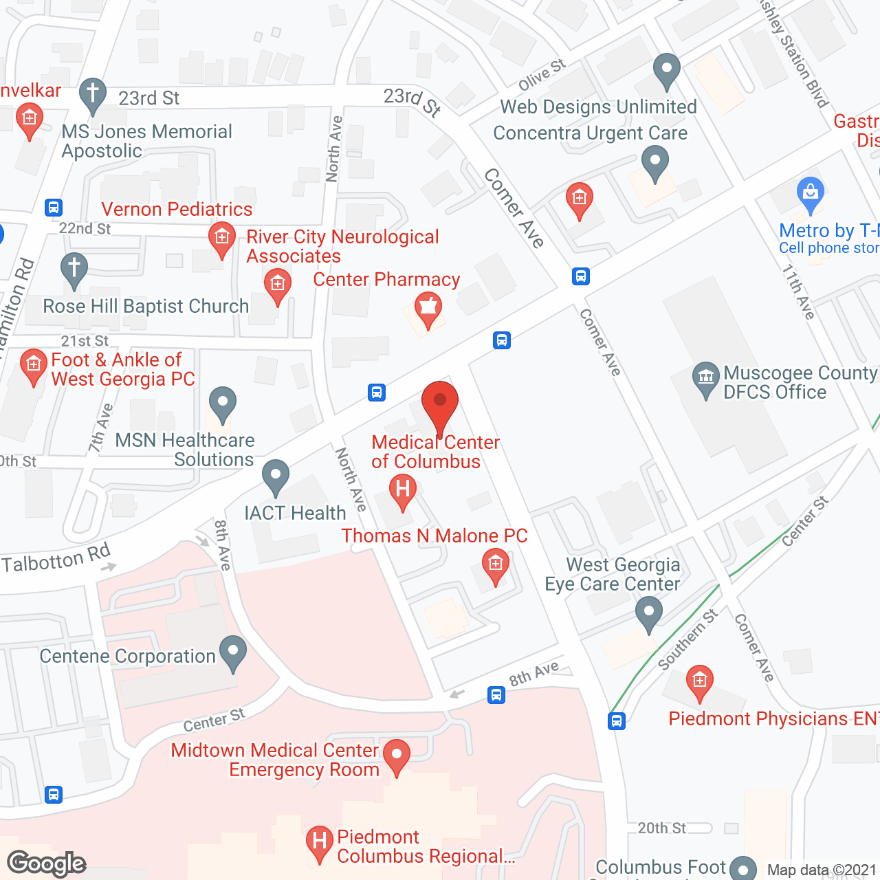 Azalea Trace in google map