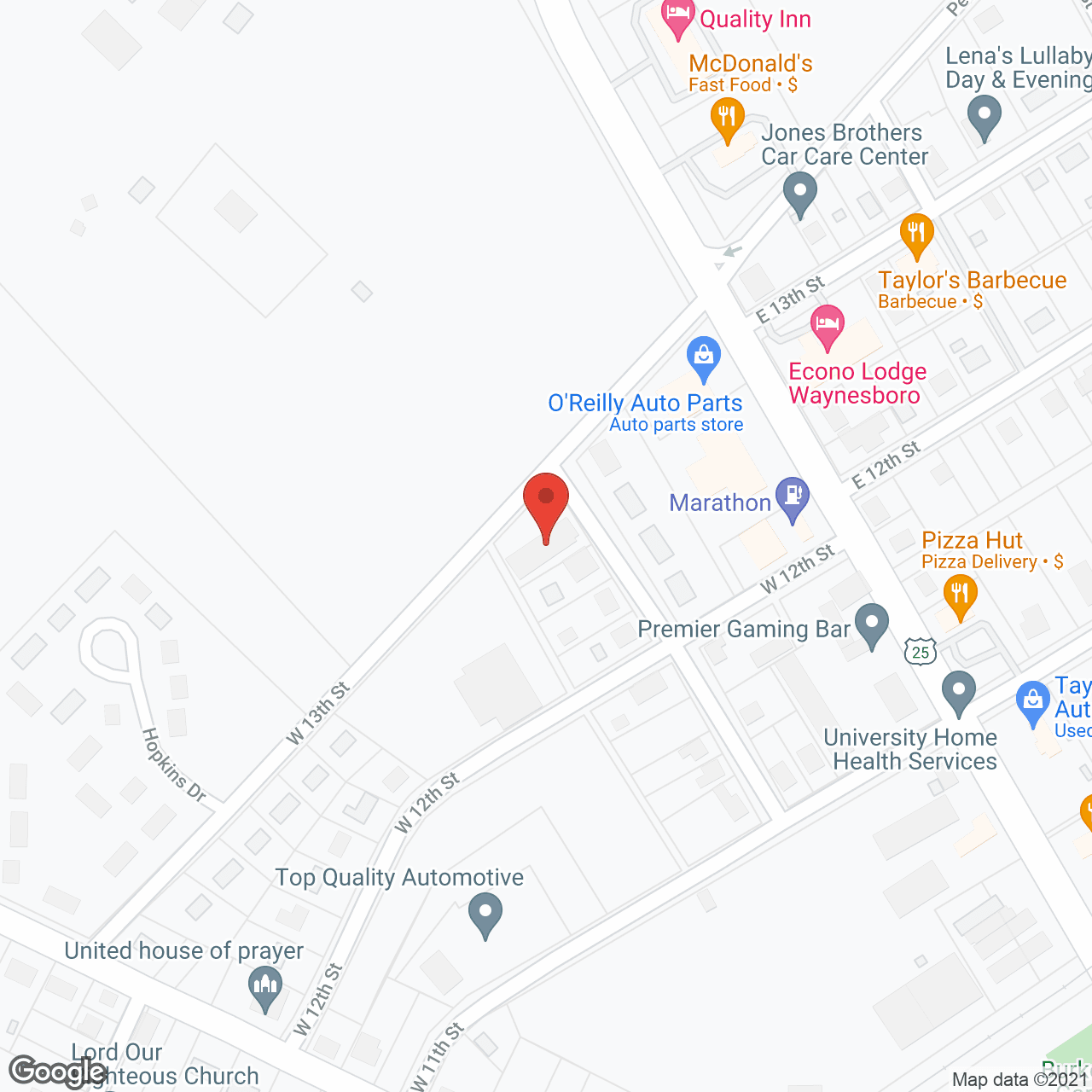 Savannah Square Care in google map