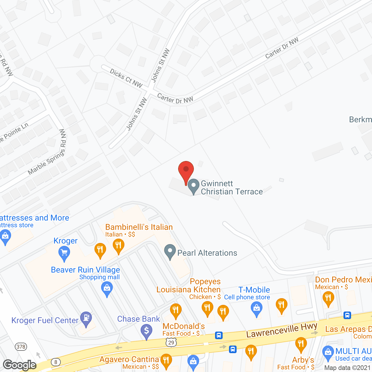 Gwinnett Christian Terrace in google map