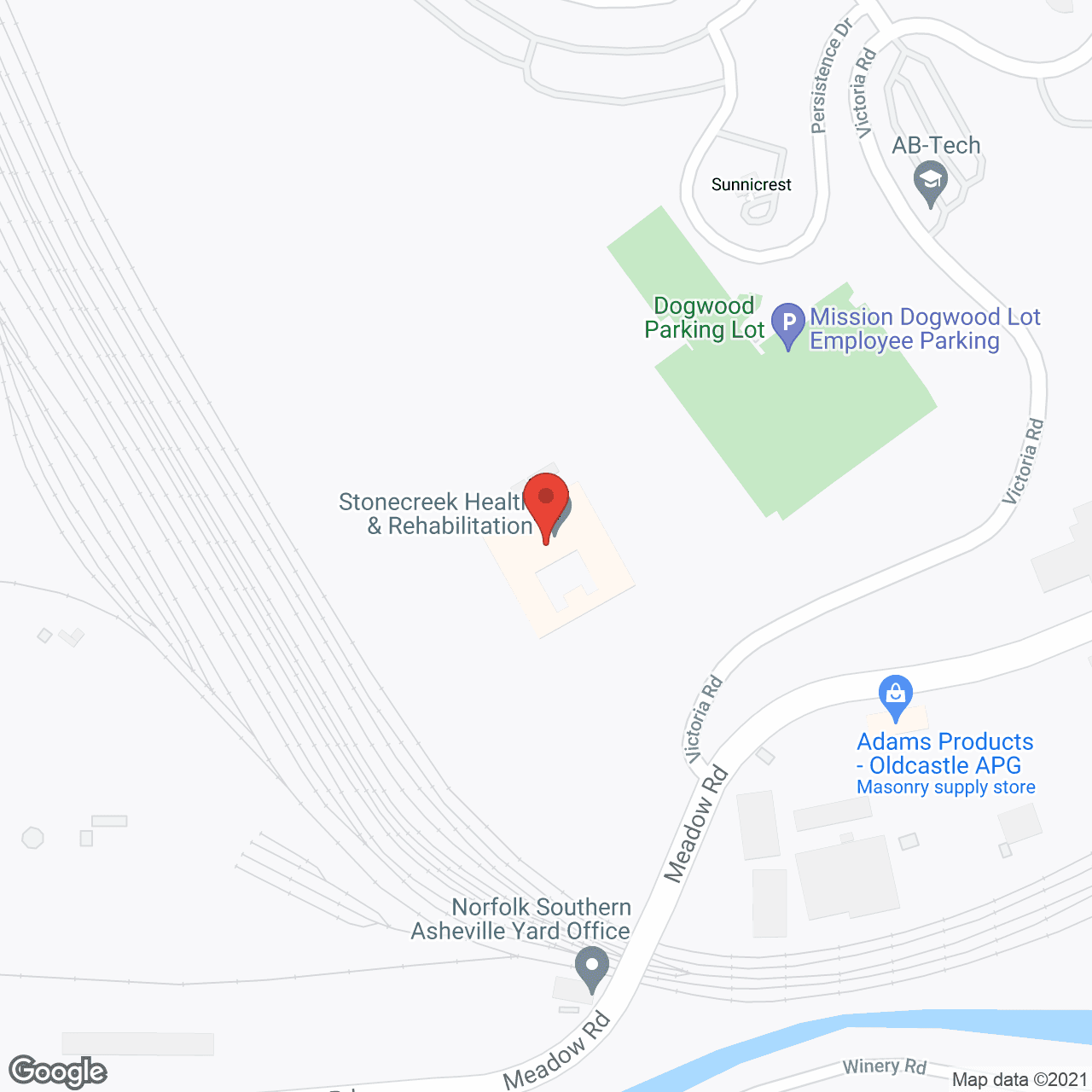 StoneCreek Health and Rehab in google map