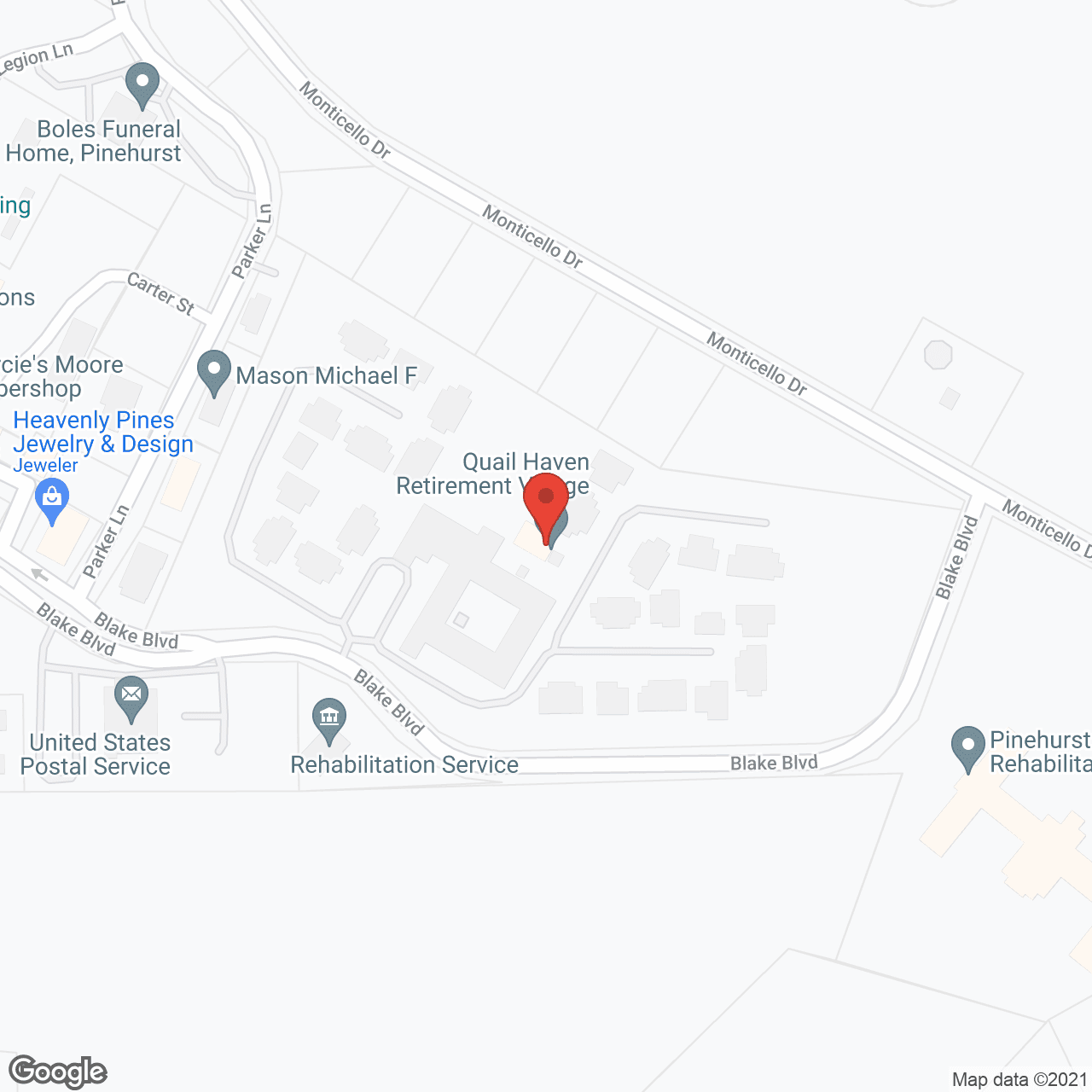 Quail Haven Village in google map