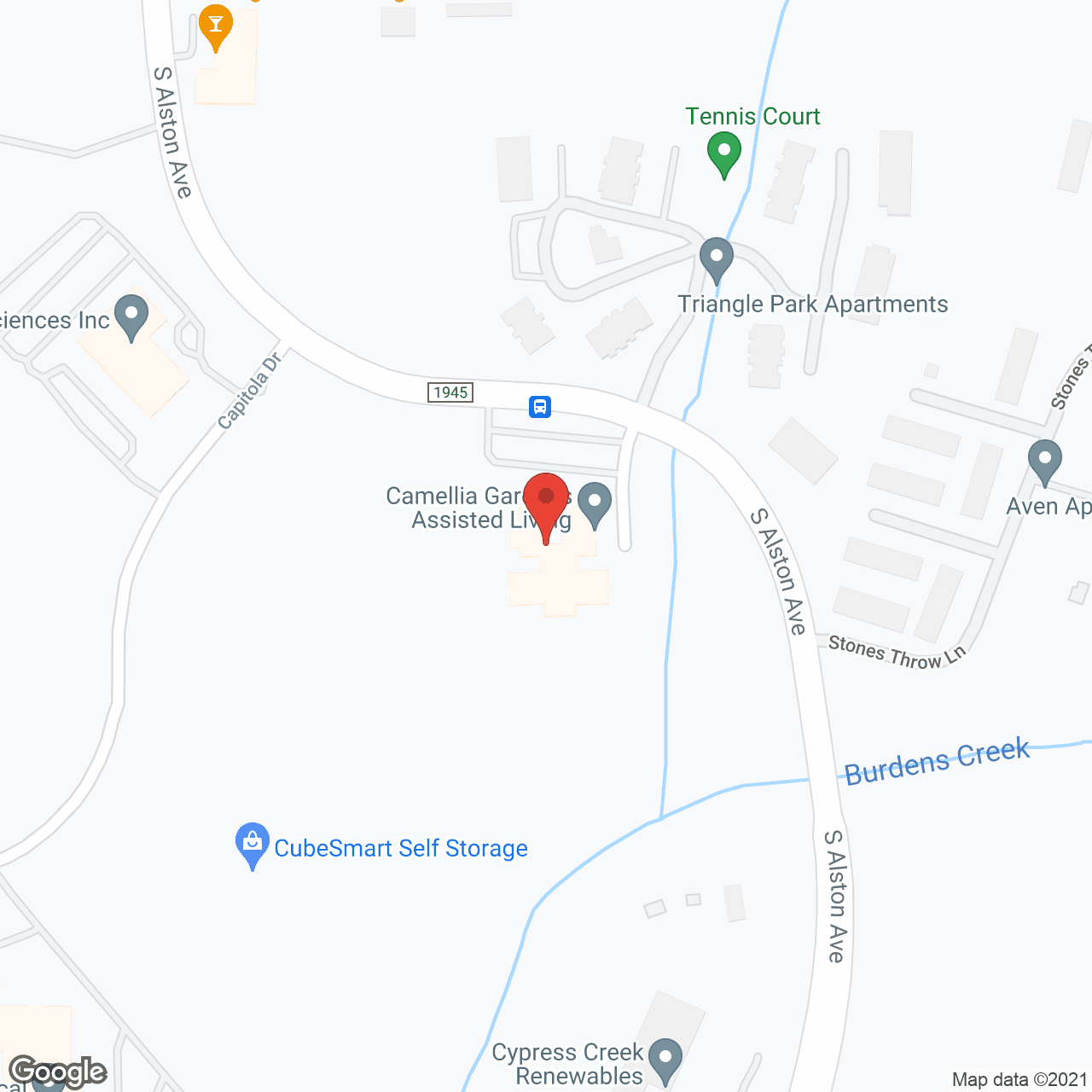 Camellia Gardens in google map